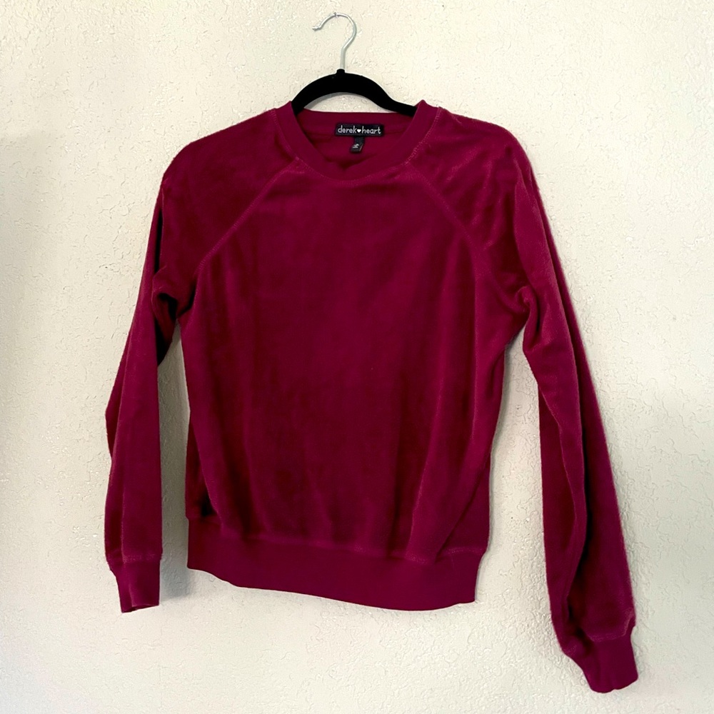 Velvet sweatshirt